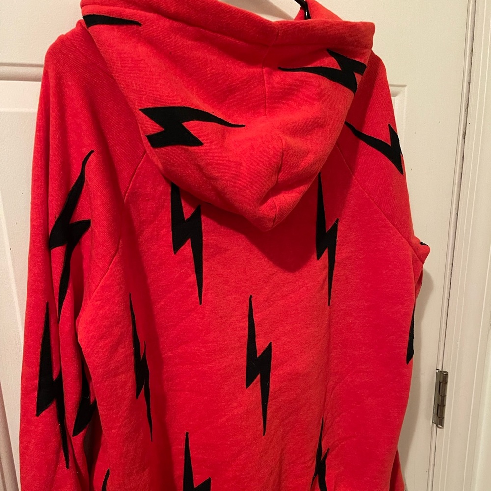 Sale today only!!! Nwt never worn Aviator Nation red black bolt hoodie